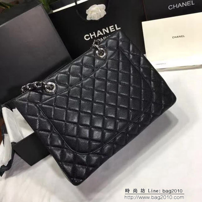 香奈兒CHANEL 50995 經典系列 魚子醬牛皮時尚休閒手提單肩包 DSC1262